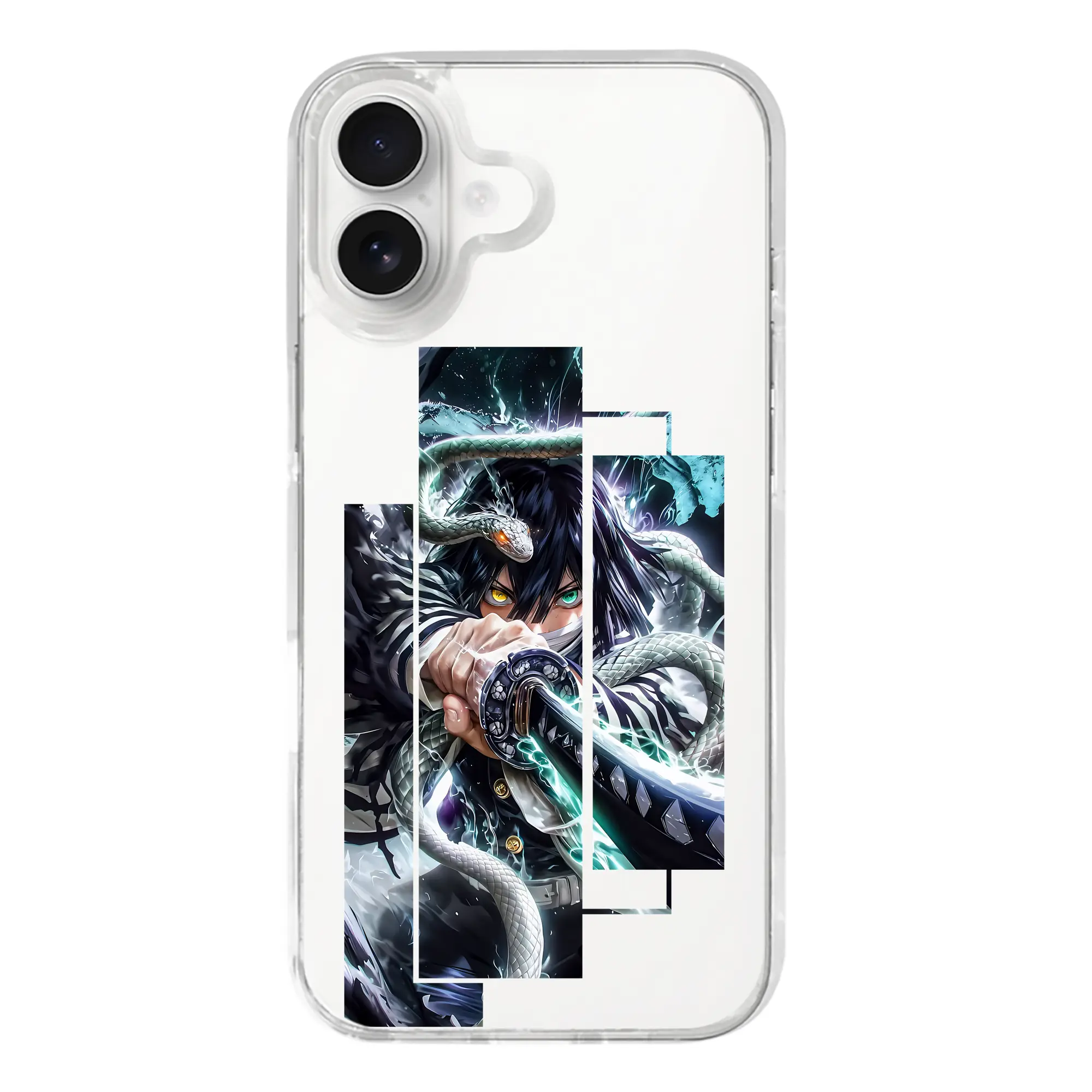 鬼滅の刃 グッズ,伊黒 小芭内 - iPhone 17シリーズ 透明スマホケース – 薄型・耐衝撃・精密フィット保護カバー